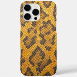 Wilde Elegantie: Gele Luipaardhuid iPhone 16 Pro Max Hoesje