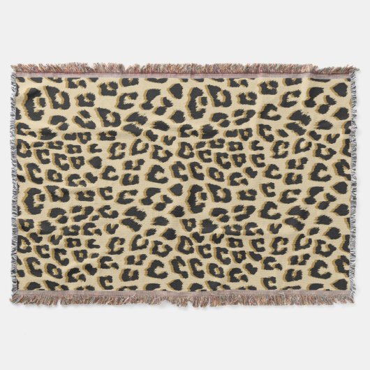 Wilde elegantie luipaardprint deken (Voorkant)