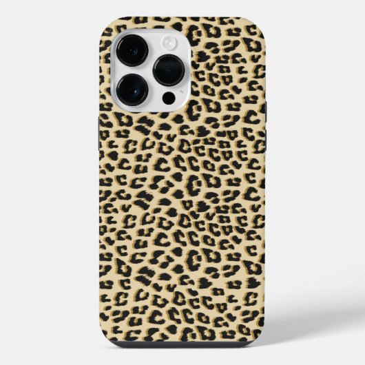 Wilde Elegantie Luipaardprint iPhone Hoesje (Achterkant)