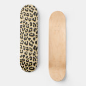Wilde Elegantie Luipaardprint Persoonlijk Skateboard (Voorkant)