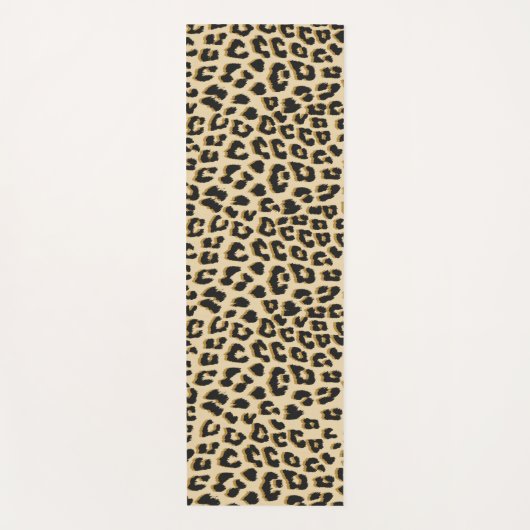 Wilde elegantie luipaardprint yogamat (Voorkant)