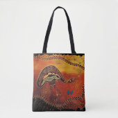 Wilde EMU Aboriginal Canvas tas (Voorkant)