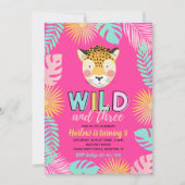 Wilde en Drie Uitnodiging | Wilde en Drie (Voorkant)