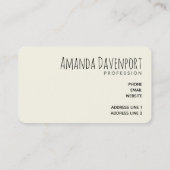 Wilde en Exotic Leopard Print Pattern Visitekaartj Visitekaartje (Achterkant)