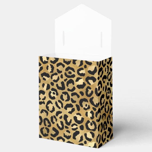 Wilde en exotische luipspatroon bedankdoosjes (Geopend)