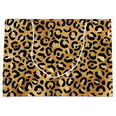 Wilde en exotische luipspatroon groot cadeauzakje (Voorkant)