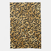 Wilde en exotische luipspatroon theedoek (Verticaal)