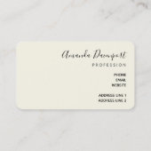 Wilde en exotische luipspatroon visitekaartje (Achterkant)