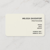 Wilde en exotische luipspatroon visitekaartje (Achterkant)