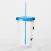 Wilde en gratis echtscheiding Single Woman Party B Acryl Drinkbeker (Rechts)