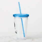 Wilde en gratis echtscheiding Single Woman Party B Acryl Drinkbeker (Links)