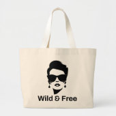 Wilde en gratis echtscheiding Single Woman Party B Grote Tote Bag (Voorkant)