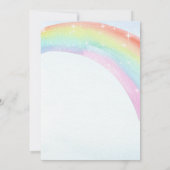 Wilde en gratis regenboog derde verjaardag kaart (Achterkant)