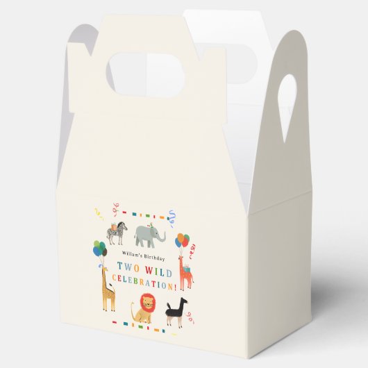 Wilde en grillige 2e verjaardag bedankdoosjes (Geopend)