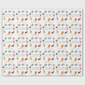 Wilde en grillige 2e verjaardag cadeaupapier (Vlak)