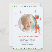 Wilde en grillige 2e verjaardag kaart (Achterkant)