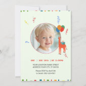 Wilde en grillige 2e verjaardag kaart (Achterkant)