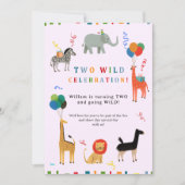 Wilde en grillige 2e verjaardag kaart (Voorkant)