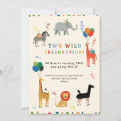 Wilde en grillige 2e verjaardag kaart (Voorkant)