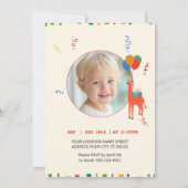 Wilde en grillige 2e verjaardag kaart (Achterkant)