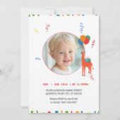 Wilde en grillige 2e verjaardag kaart (Achterkant)