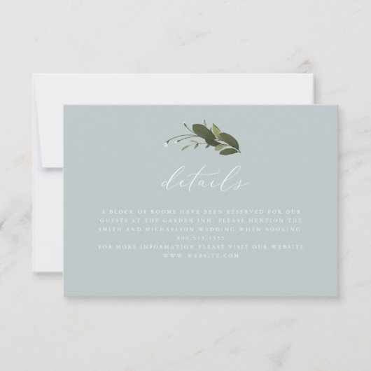 Wilde en groene details Kaart (Voorkant)