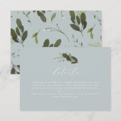 Wilde en groene details Kaart (Voorkant / Achterkant)