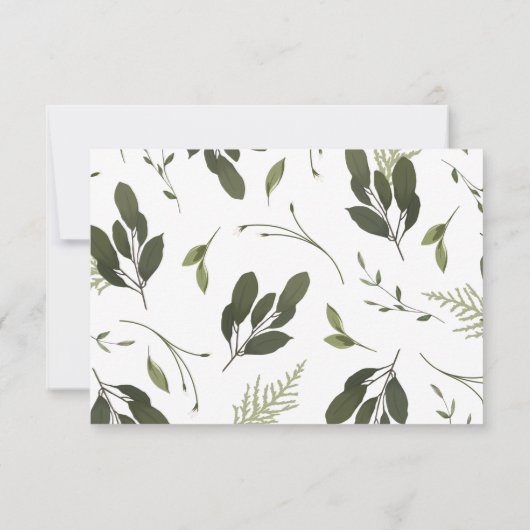 Wilde en groene details Kaart (Achterkant)