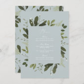 Wilde en Groene Menukaart (Voorkant / Achterkant)