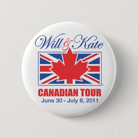 WILDE EN KATE CANADIAN TOUR RONDE BUTTON 5,7 CM (Voorkant)