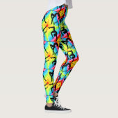 WILDE EN KLEURRIJKE PRINT GYMNASTIEK LEGGINGS (Rechts)