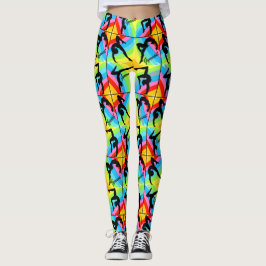 WILDE EN KLEURRIJKE PRINT GYMNASTIEK LEGGINGS