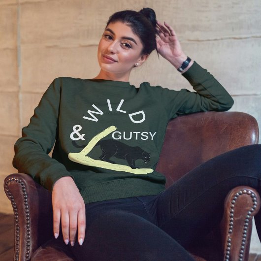 Wilde en lef gedurfde kat Modern design gepersonal Trui