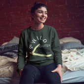 Wilde en lef gedurfde kat Modern design gepersonal Trui