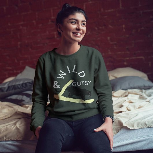 Wilde en lef gedurfde kat Modern design gepersonal Trui