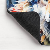 Wilde en levendige wolvenportretten in Waterverf Muismat (Hoek)