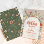 Wilde en prachtige verjaardagsuitnodiging kaart