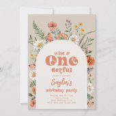 Wilde en prachtige verjaardagsuitnodiging kaart (Voorkant)