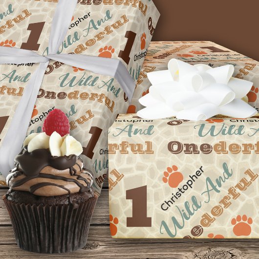 Wilde en prachtige verjaardagsverpakking papier