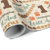 Wilde en prachtige verjaardagsverpakking papier (Rol Hoek)