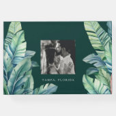 Wilde en tropische bladeren Exotisch gebladerte Mr Gastenboek (Achterkant)