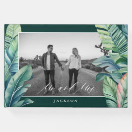 Wilde en tropische bladeren Exotisch gebladerte Mr Gastenboek