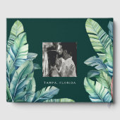 Wilde en tropische bladeren Exotisch gebladerte Mr Gastenboek (Achterkant)