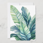 Wilde en tropische bladeren Exotische gebladerte b Kaart (Achterkant)