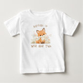 Wilde en Two Aangepaste Naam 2e Verjaardag Baby T- (Voorkant)