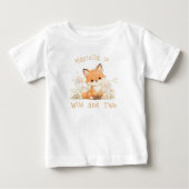 Wilde en Two Aangepaste naam 2e verjaardag Baby T- (Voorkant)