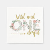 Wilde en Vernederende Eerste Dag Baby Girl Servet (Voorkant)