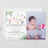 Wilde en Vernederende Wilde Foto 1e verjaardag Kaart (Voorkant)