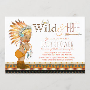 Wilde en Vrij Etnische Boho-Baby shower Kaart