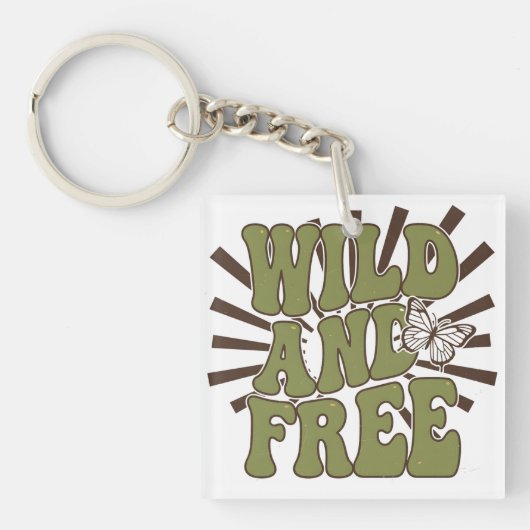Wilde en Vrij Sleutelhanger (voorkant)